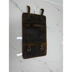 KomalC Genuine Buffalo Leather Hanging Toiletry Bag​